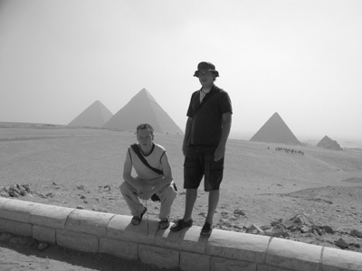 Jonathan en Mikel in Egypte 2009